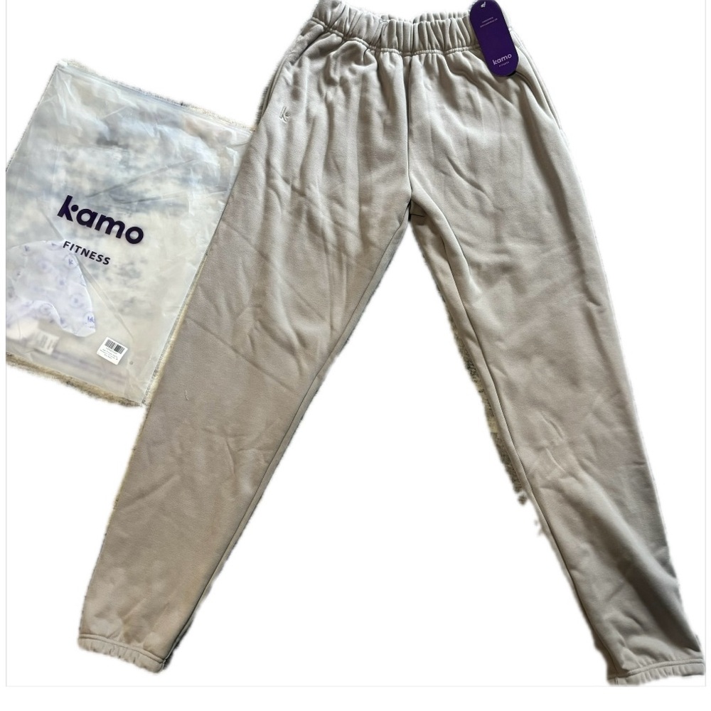 Kamo Fitness CozyTec High-Waisted Sweatpants Baggy Lounge Pants Fleece - Picture 3 of 5